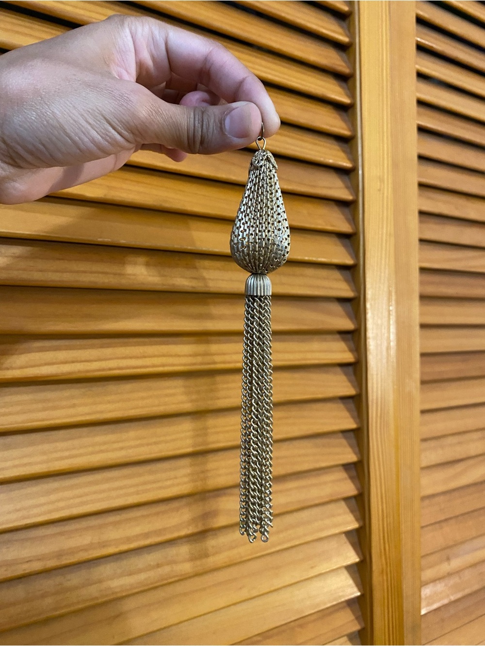🍐Vintage tassel pendant- pear shaped